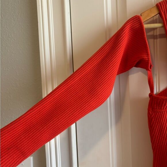 Herve Leger off shoulder Bodycon Dress cut out long sleeves - Picture 8 of 15